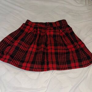 plaid skirt